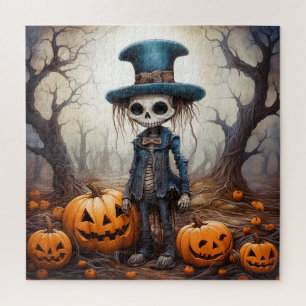 Rompecabezas del esqueleto de Halloween