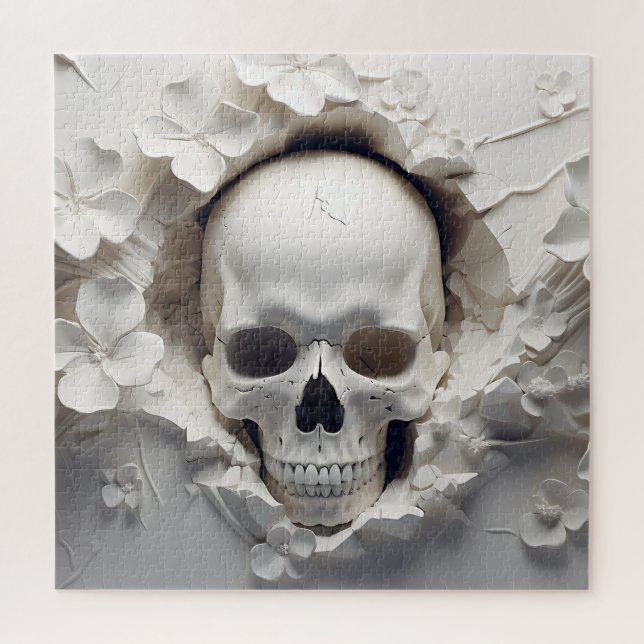 Rompecabezas del esqueleto de Halloween en 3D (Vertical)