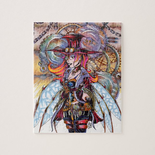 Rompecabezas del Faerie de Steampunk (Vertical)
