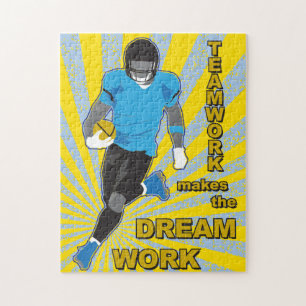 Rompecabezas del fútbol 11x14 para personas de col