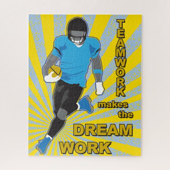 Rompecabezas del fútbol 16x20 para los ciegos de c (Vertical)