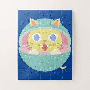 rompecabezas del gatito de la sandía