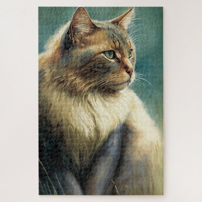 Rompecabezas del gato 1000 piezas (Vertical)