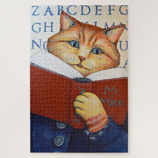 Rompecabezas del gato Alpha Betty (Vertical)