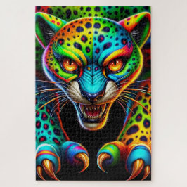 Rompecabezas del gato asustado