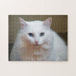 Rompecabezas del gato blanco