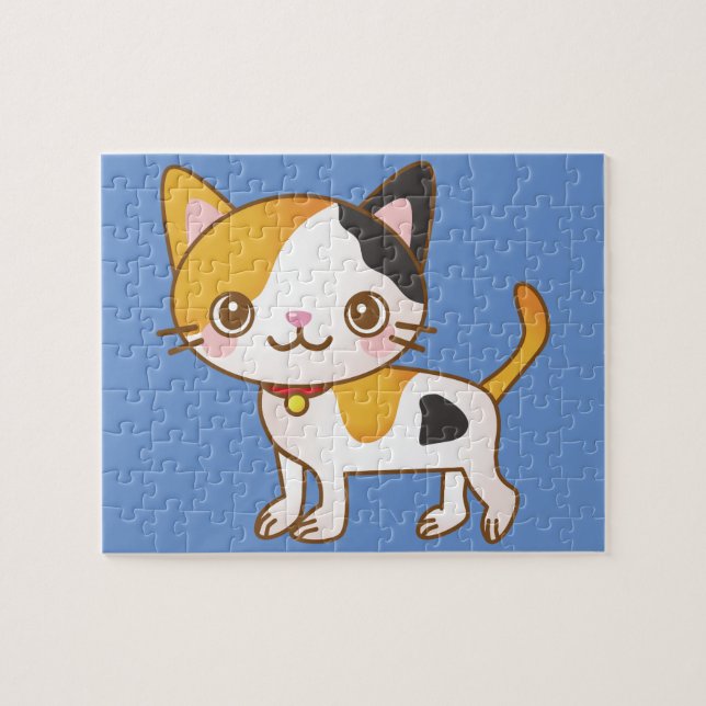 rompecabezas del gato calico (Horizontal)