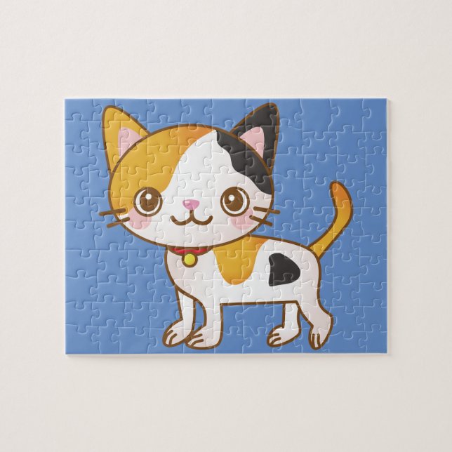 rompecabezas del gato calico (Horizontal)