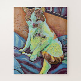 Rompecabezas del gato en el arte Personalizado