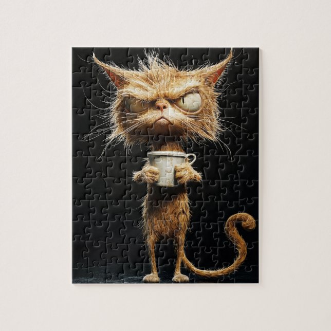 Rompecabezas del gato enfurecido (Vertical)