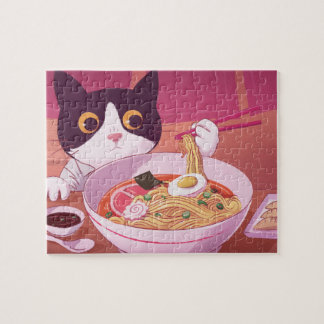 Rompecabezas del gato Ramen
