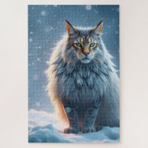 Rompecabezas del gato real del lince ártico