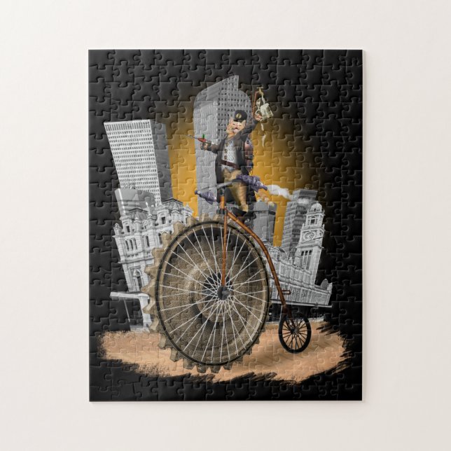 Rompecabezas del gato Steampunk Jigsaw (Vertical)