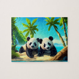 Rompecabezas del Gigante de los Niños Pandas Jigsa
