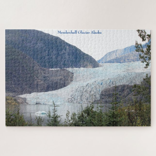 Rompecabezas del Glaciar Mendenhall Alaska Jigsaw (Horizontal)