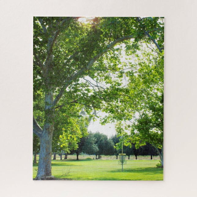 Rompecabezas del golf en el disco forestal (Vertical)