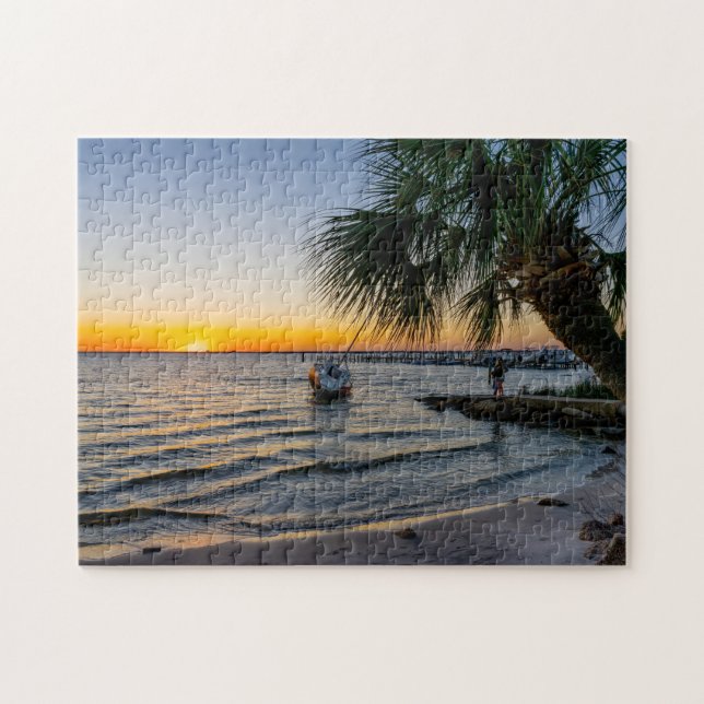 Rompecabezas del Golfo de Florida Sunset Jigsaw (Horizontal)