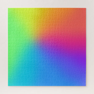 Rompecabezas del gradiente del arcoiris brillante 