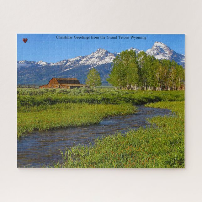 Rompecabezas del Gran Tetón Wyoming Jigsaw (Horizontal)
