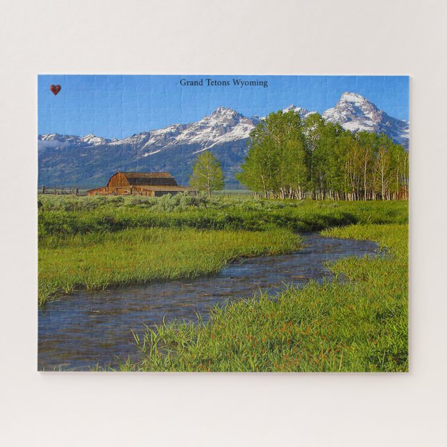Rompecabezas del Gran Tetón Wyoming Jigsaw (Horizontal)