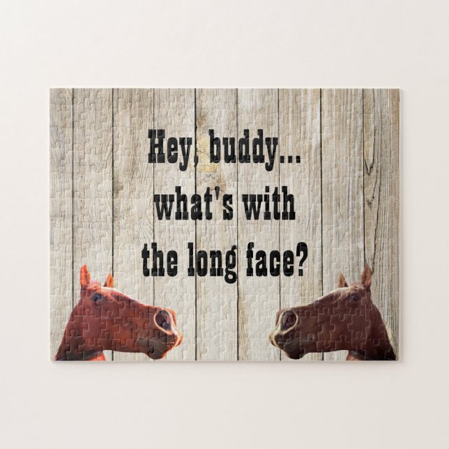 Rompecabezas del humor de los caballos (Horizontal)