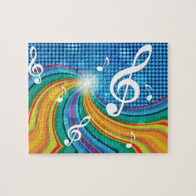 Rompecabezas del ilustracion de la música (Horizontal)