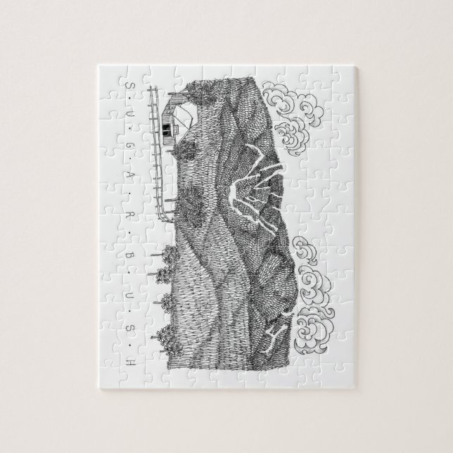 Rompecabezas del ilustracion de Sugarbush Vermont (Vertical)