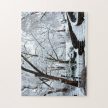 Rompecabezas del invierno de la ciudad