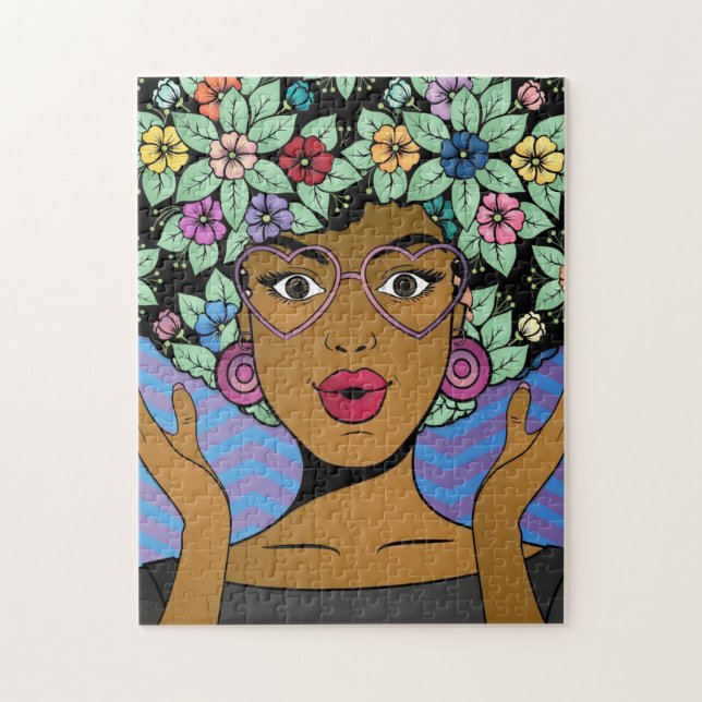 Rompecabezas del Jardín Afro (Vertical)
