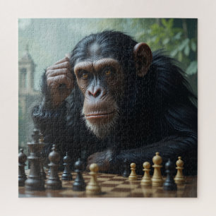 Rompecabezas del juego de ajedrez del chimpancé