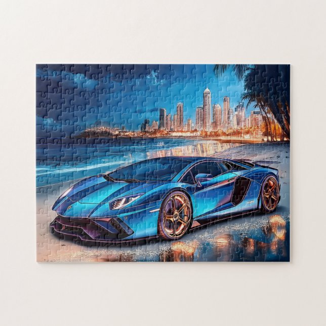 Rompecabezas del juego de autos deportivos (Horizontal)