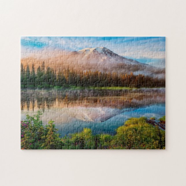 Rompecabezas del juego de Mount Rainier (Horizontal)