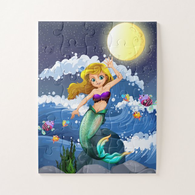 Rompecabezas del Juego de Sirena (Vertical)