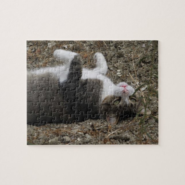 Rompecabezas del Kitty al revés (Horizontal)