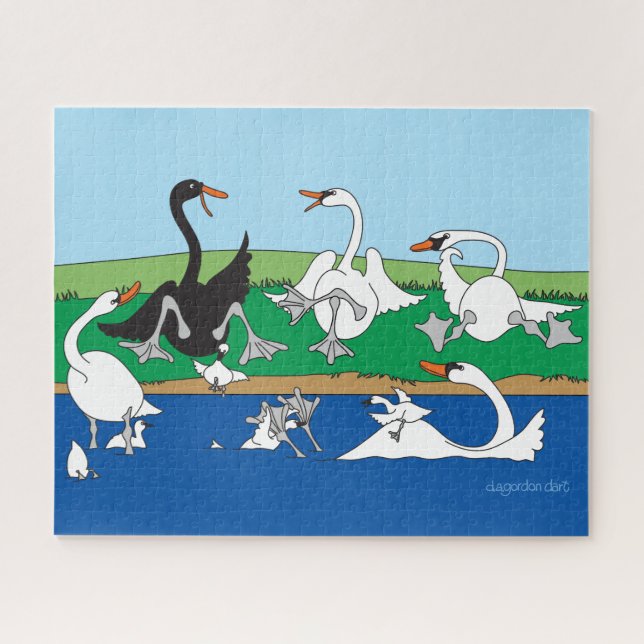 Rompecabezas del Lago de los Cisnes (Horizontal)
