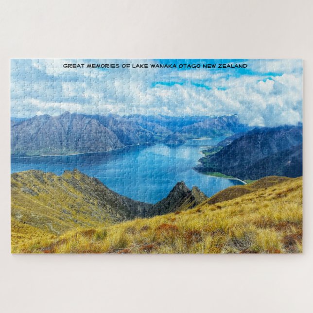 Rompecabezas del lago Wanaka de cumpleaños Otago N (Horizontal)
