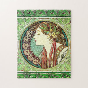 Rompecabezas del laurel de Alfonso Mucha