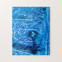 Rompecabezas del lobo azul