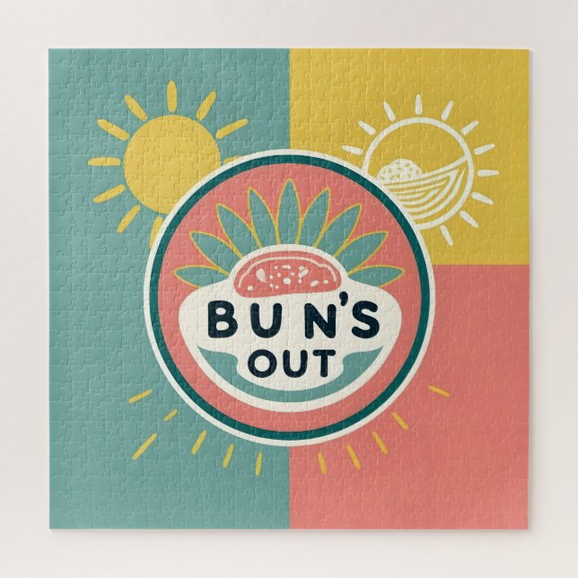 Rompecabezas del logo de Bun's Out (Vertical)