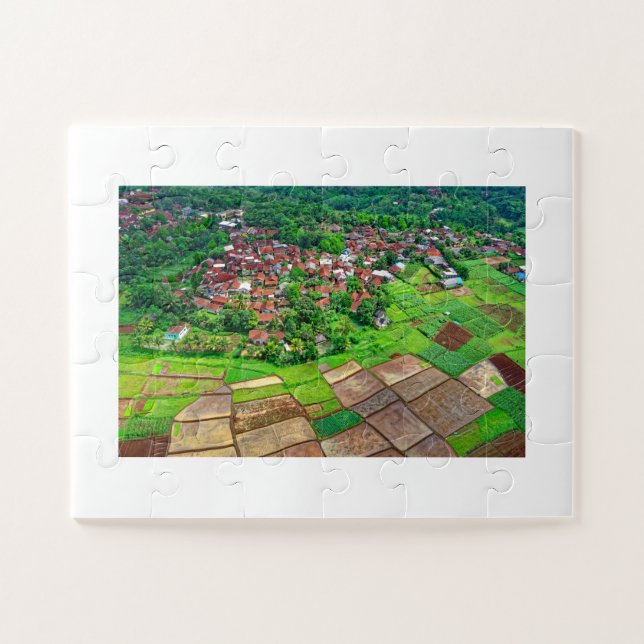 Rompecabezas del mapa aéreo de mi ciudad Personali (Horizontal)