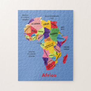 Rompecabezas del mapa de África