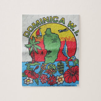 rompecabezas del mapa de Dominica