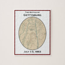 Rompecabezas del mapa de Gettysburg