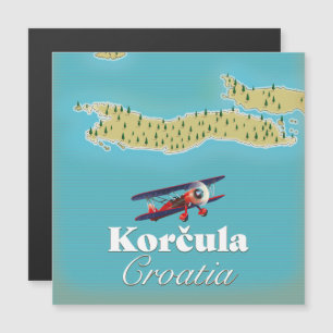 Rompecabezas del mapa de Korčula Croacia