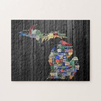 Rompecabezas del mapa de la placa de los condados