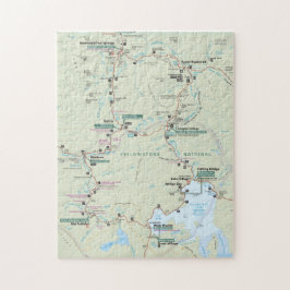Rompecabezas del mapa de Yellowstone
