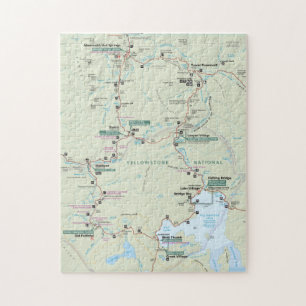 Rompecabezas del mapa de Yellowstone