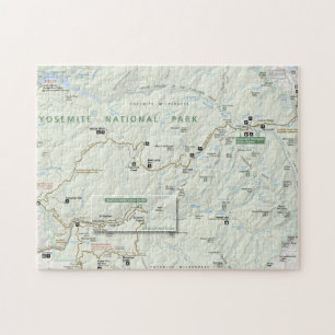 Rompecabezas del mapa de Yosemite