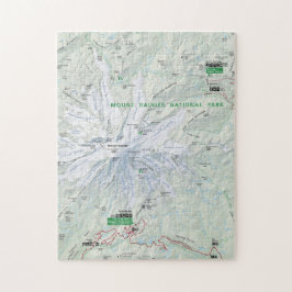 Rompecabezas del mapa del Monte Rainier
