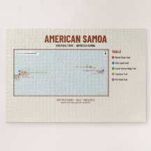 Rompecabezas del mapa del sendero del Parque Nacio